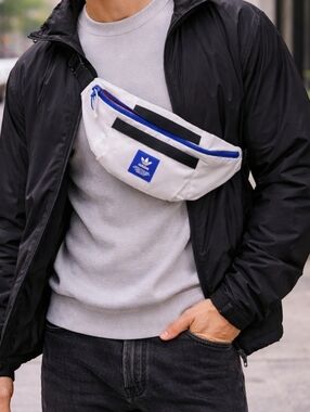 Adidas Originals Sport Hip 3.0 Waistpack White And Blue